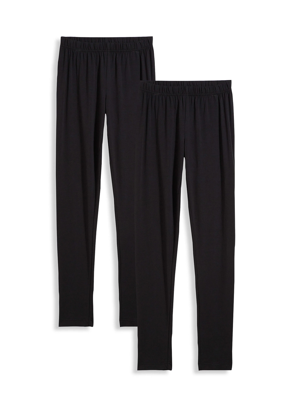 Еластични клинове от смесен био памук (опаковка с 2 бр.)-Черно-bonprix