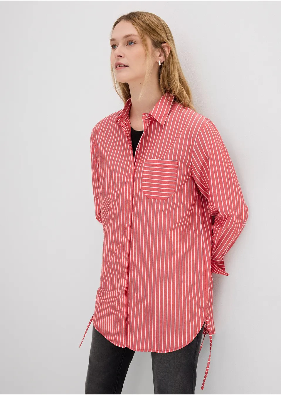 Πουκάμισο oversized από καθαρό βαμβάκι-bonprix