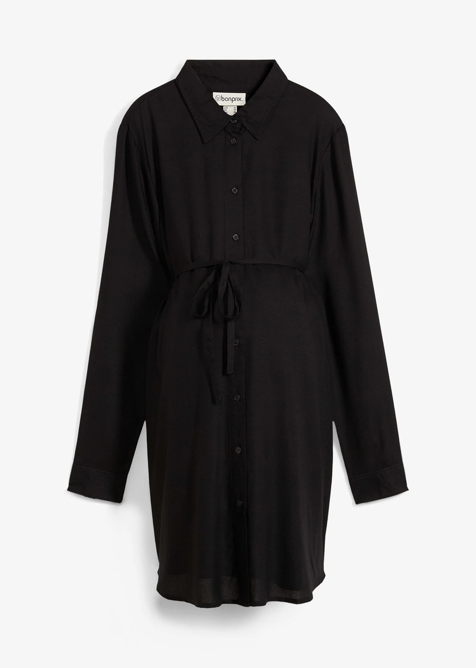 Риза за бременни и кърмещи майки от вискоза-Черно-bonprix