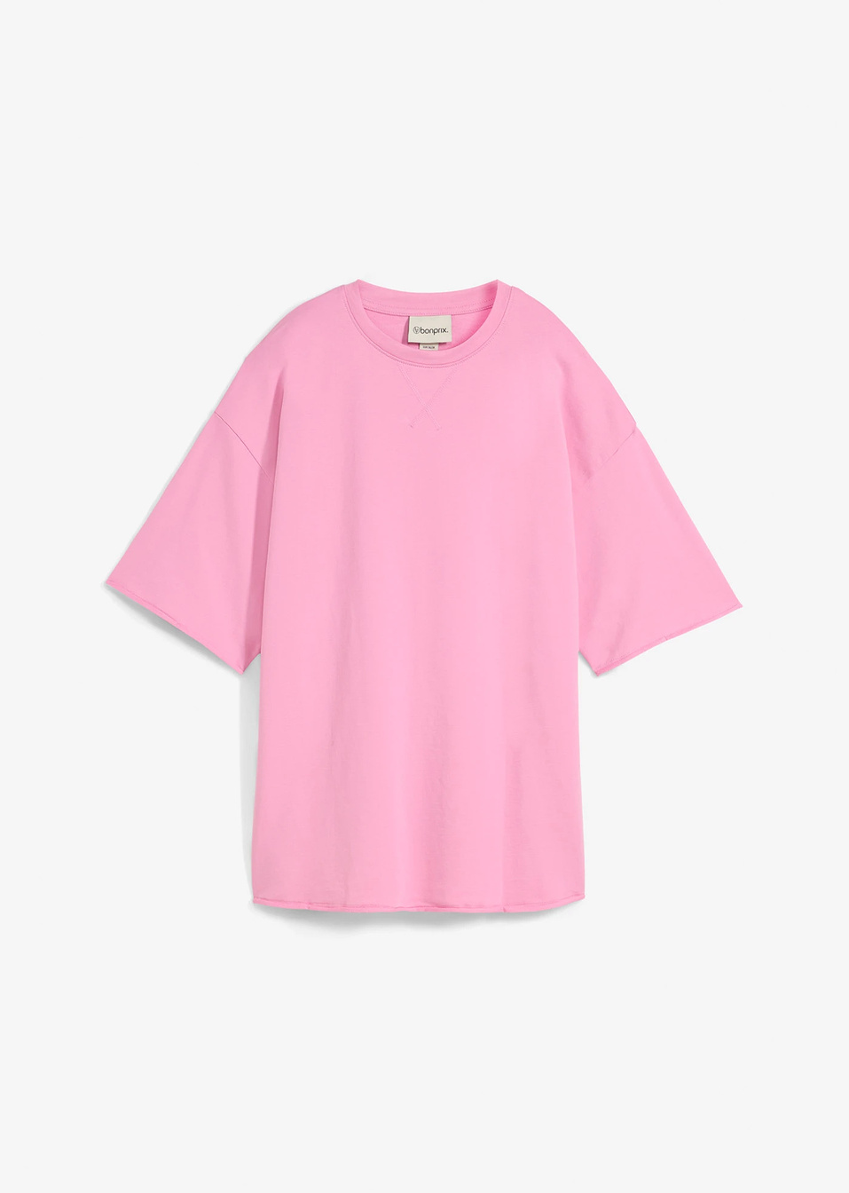 Μακρύ φαρδύ φούτερ με σκισίματα στα πλαϊνά-Μωβ ανοιχτό-bonprix