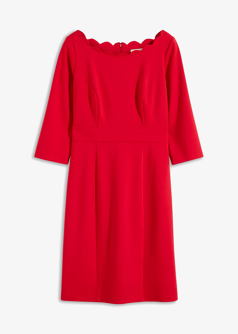 Φόρεμα σε γραμμή pencil punto di Roma-Κόκκινο-bonprix
