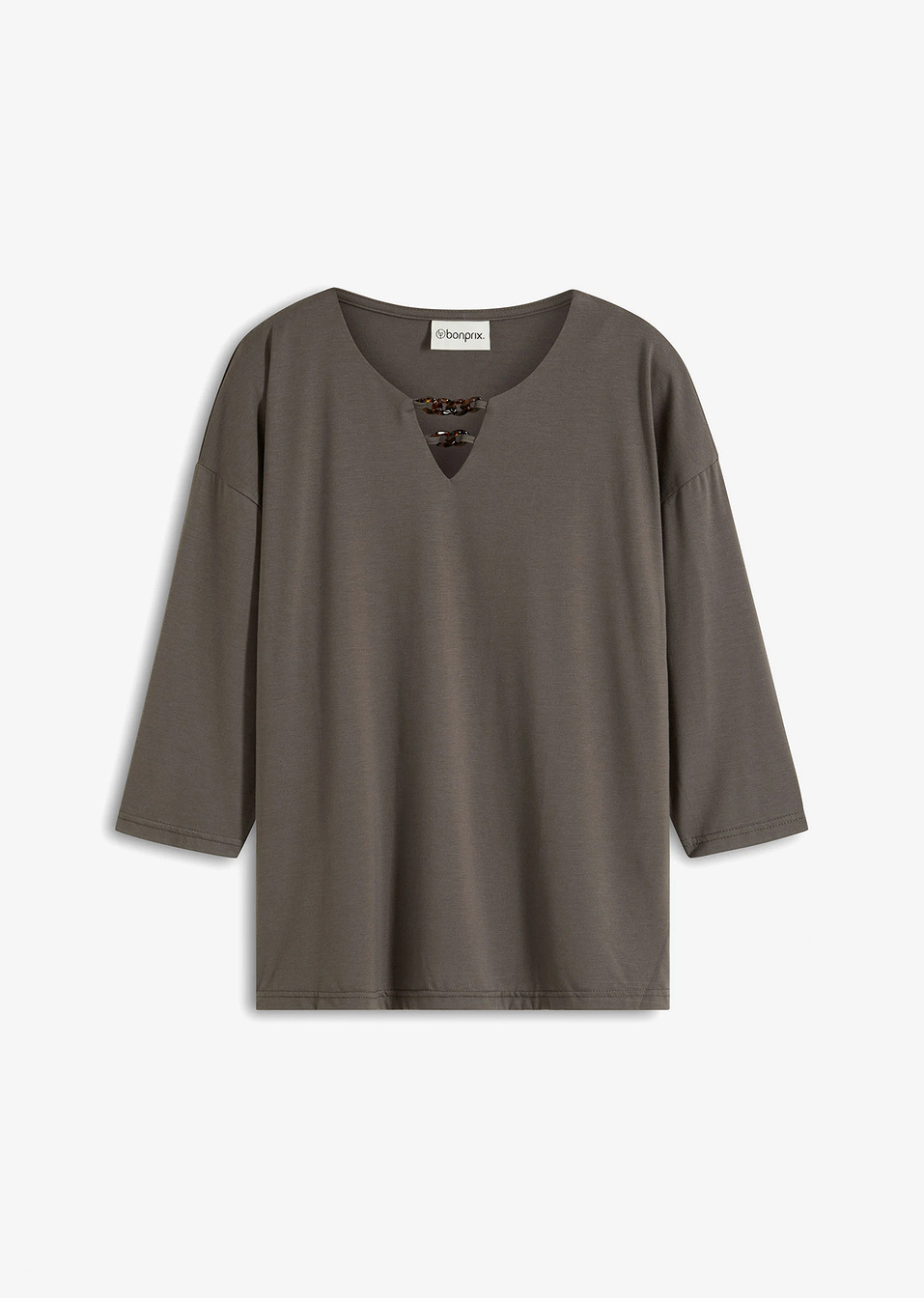Μακριά μπλούζα-Πράσινο λαδί σκούρο-bonprix