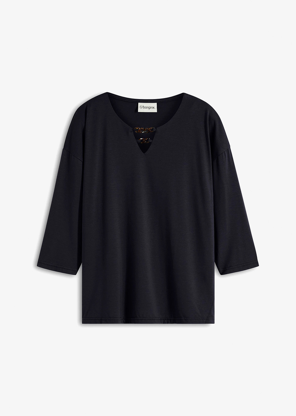 Μακριά μπλούζα-Μαύρο-bonprix