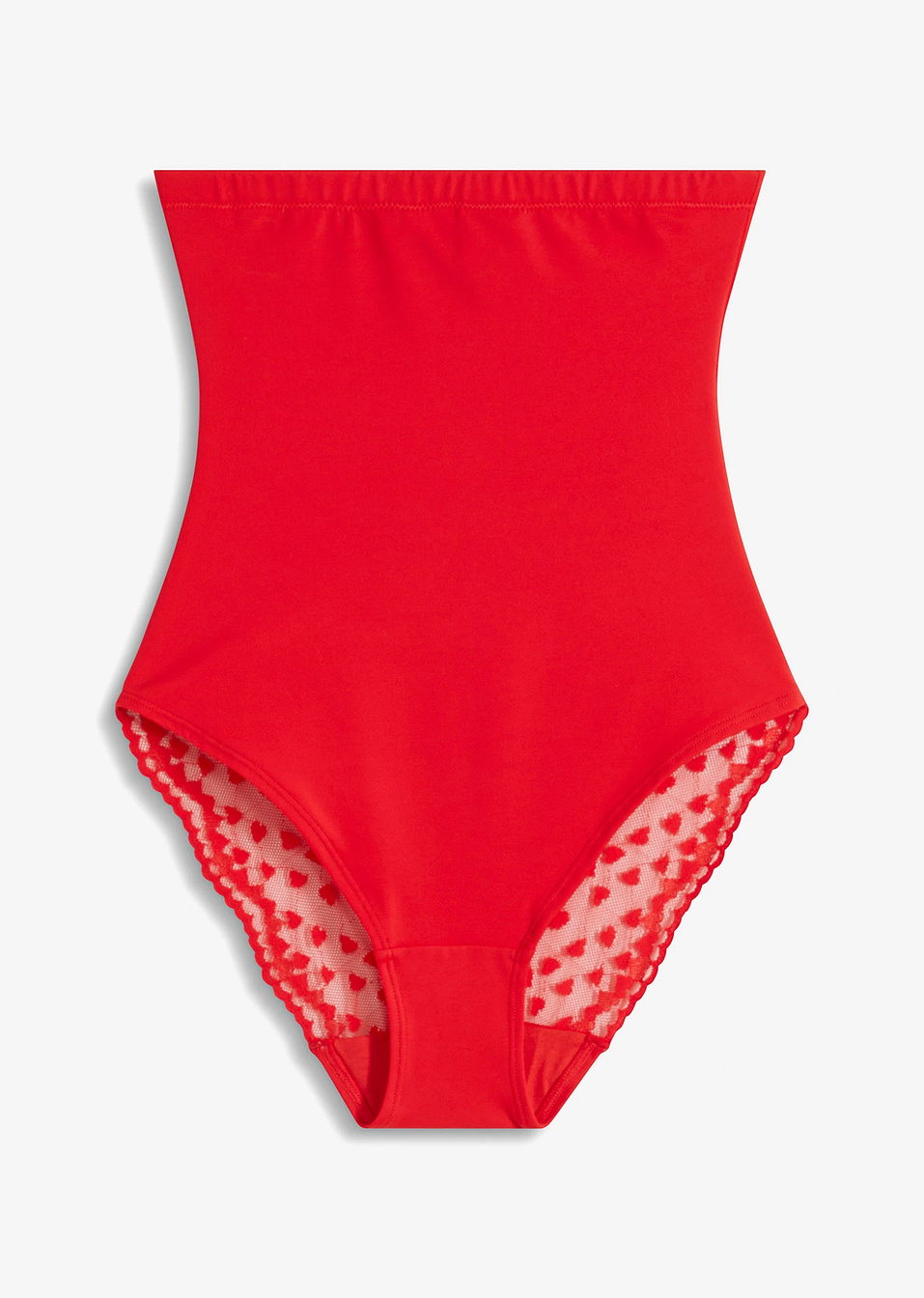 Стягащи бикини с дантела и силен оформящ ефект-Ягода-bonprix