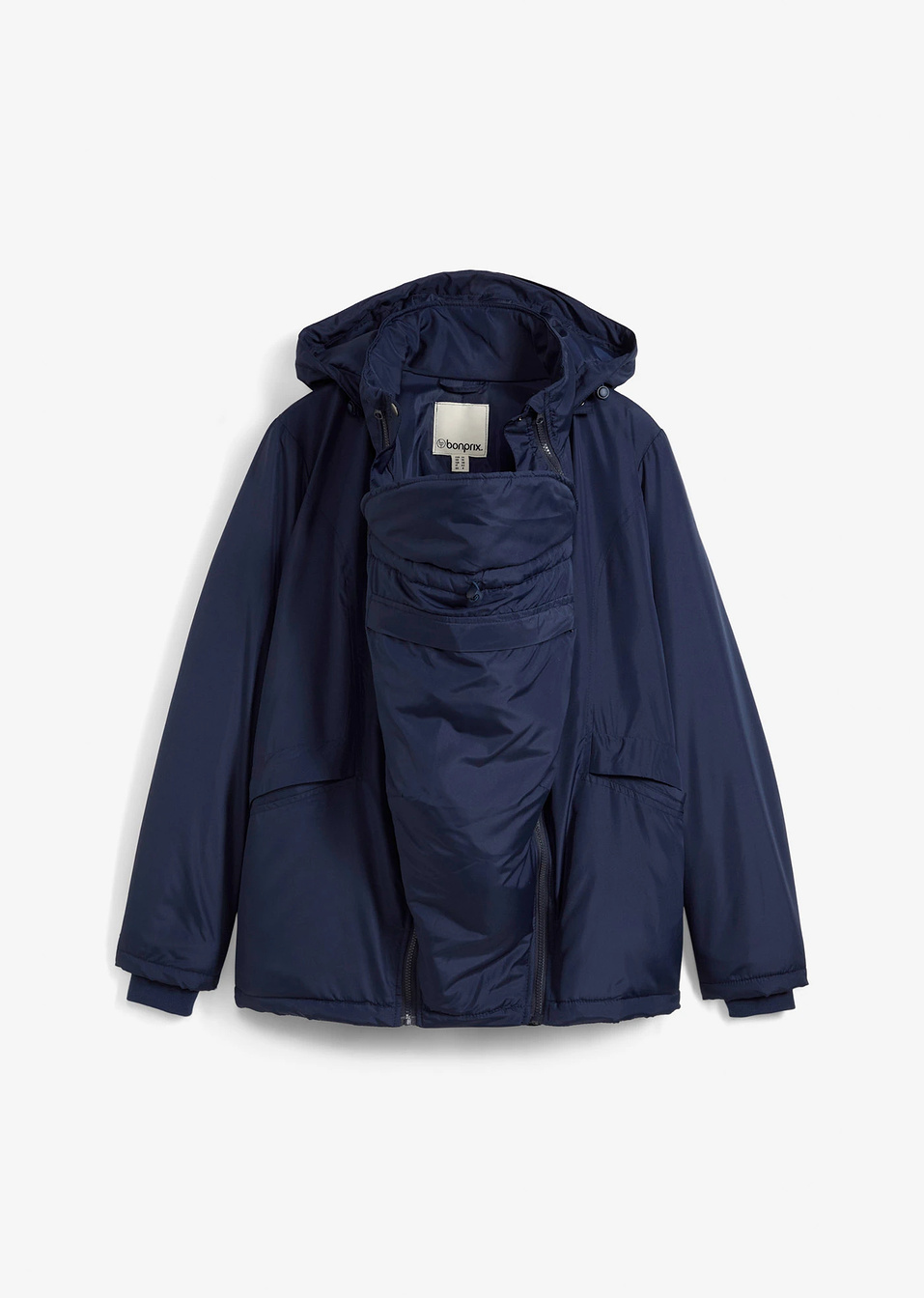 Τζάκετ εγκυμοσύνης 3-σε-1 με προσθήκη babywearing-Μπλε σκούρο-bonprix