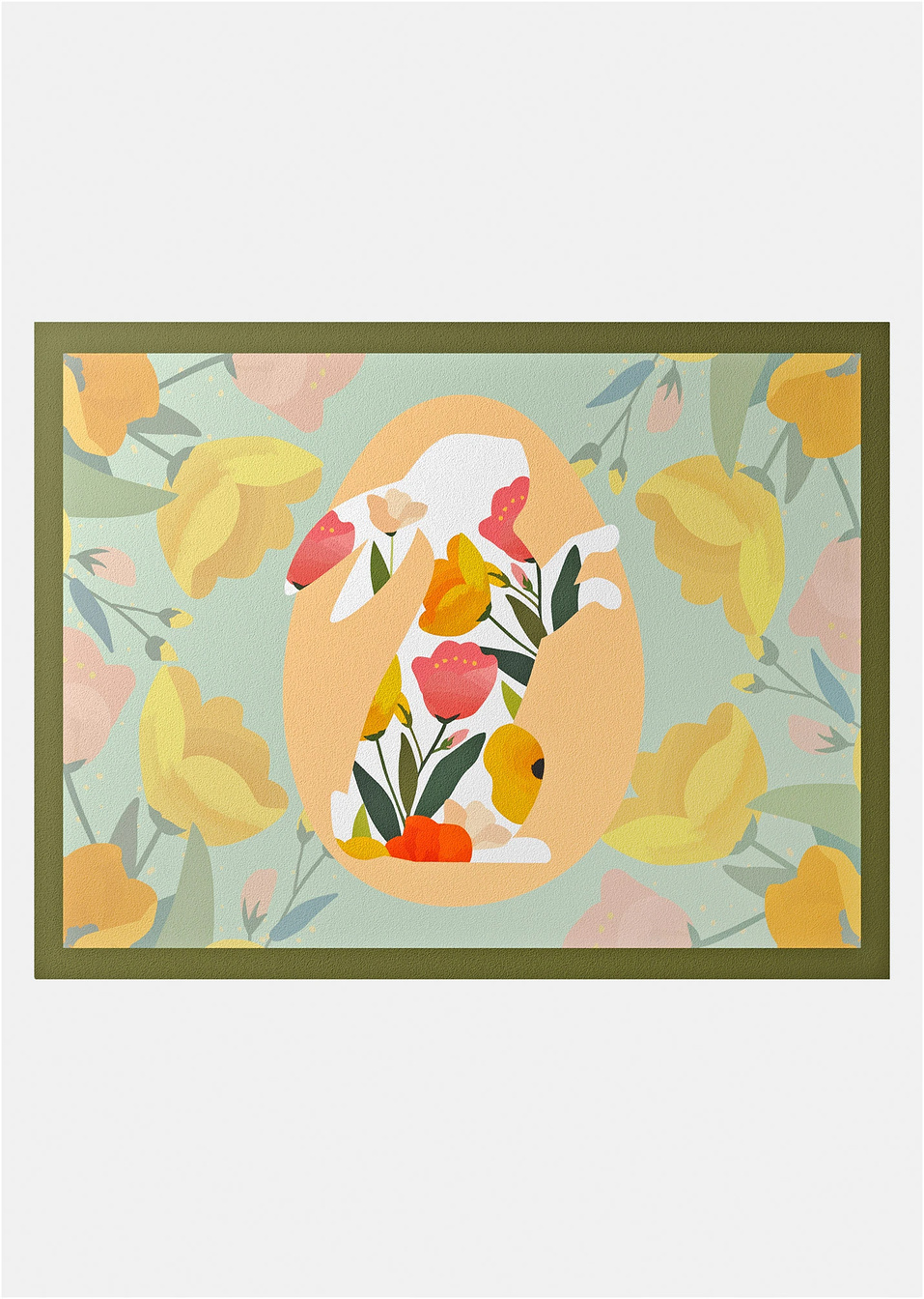 Χαλάκι εισόδου με πασχαλινό σχέδιο-Πολύχρωμο-bonprix