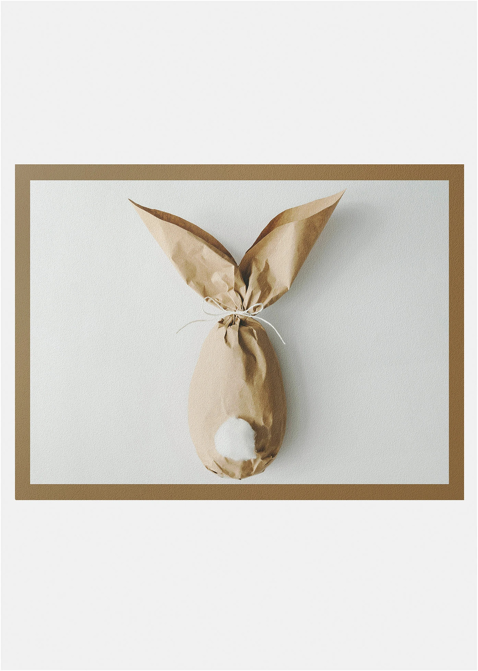 Χαλάκι εισόδου με πασχαλινό μοτίβο-Καφέ με στάμπα-bonprix