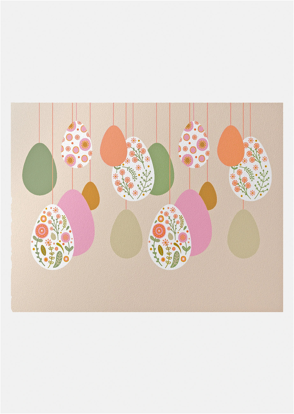 Χαλάκι εισόδου με πασχαλινό μοτίβο-Πολύχρωμο-bonprix