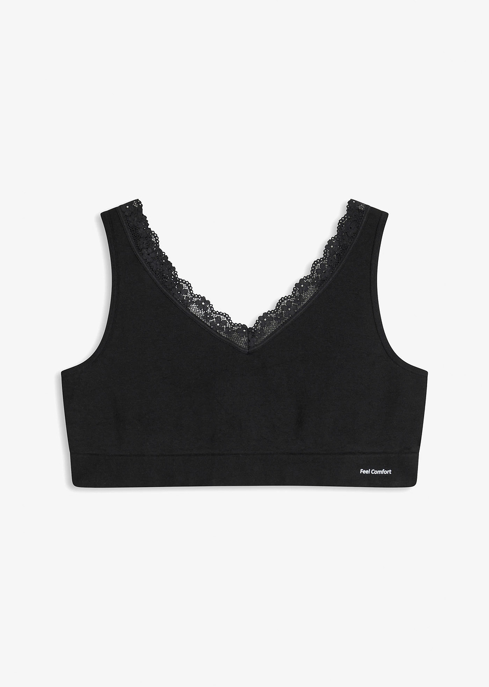 Bralette χωρίς ραφές Feel Comfort-Μαύρο-bonprix