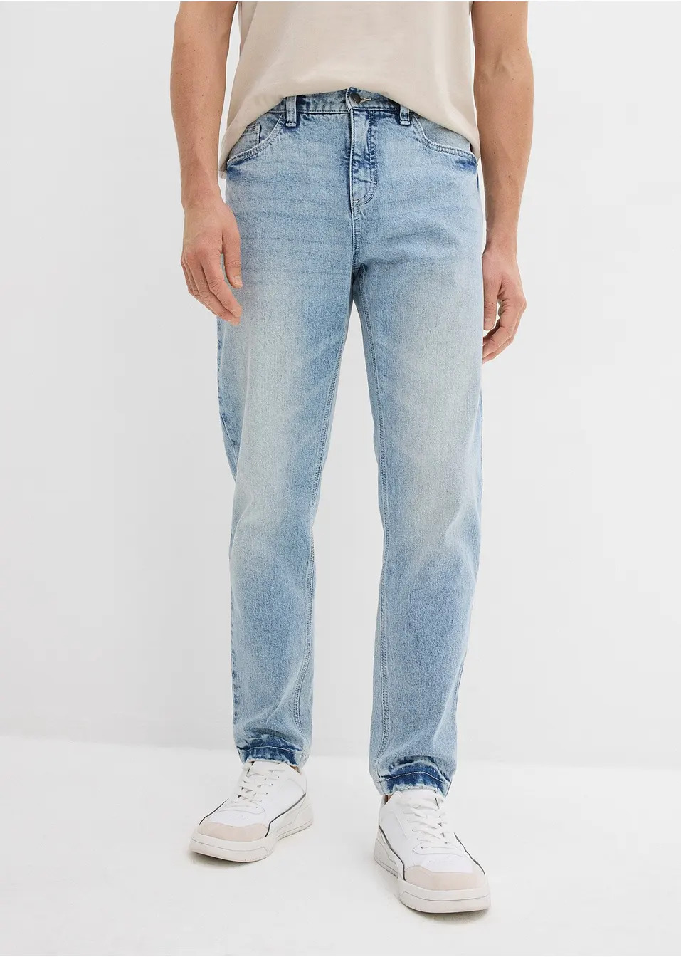 Ελαστικό τζιν cropped classic fit, tapered-bonprix