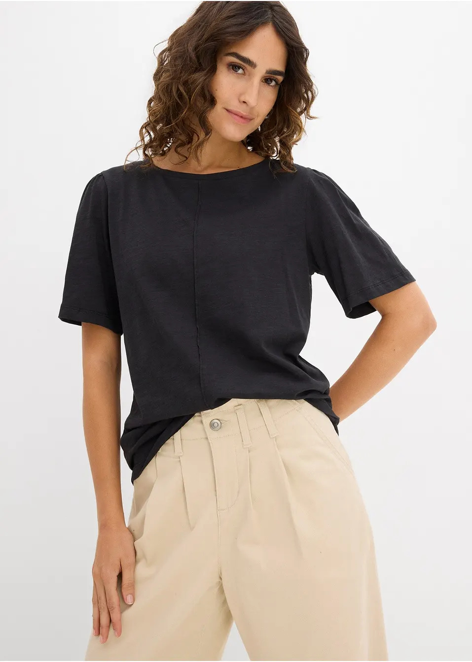 T-shirt από καθαρό βαμβάκι-bonprix