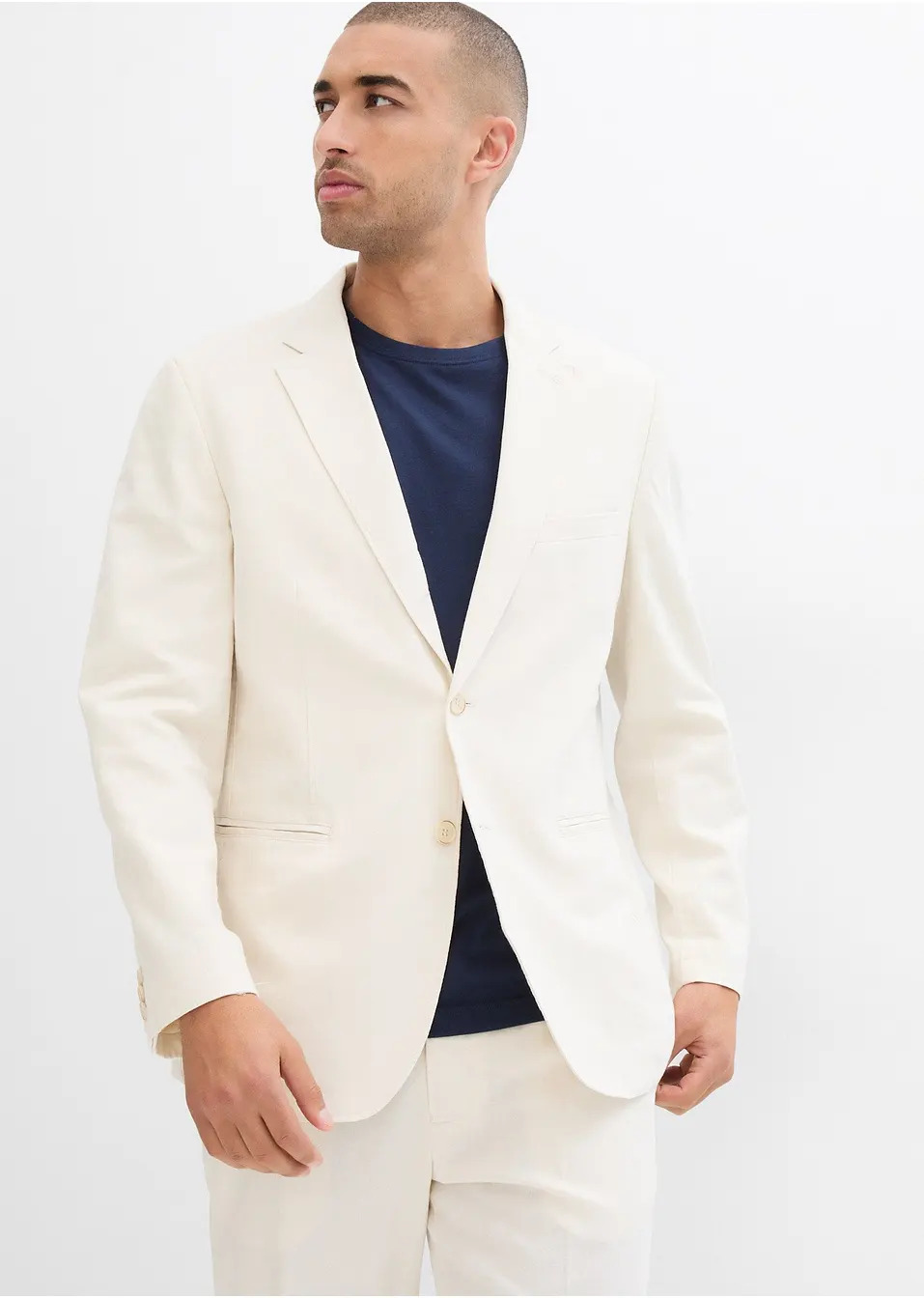 Κομψό σακάκι με λινό, regular fit-bonprix