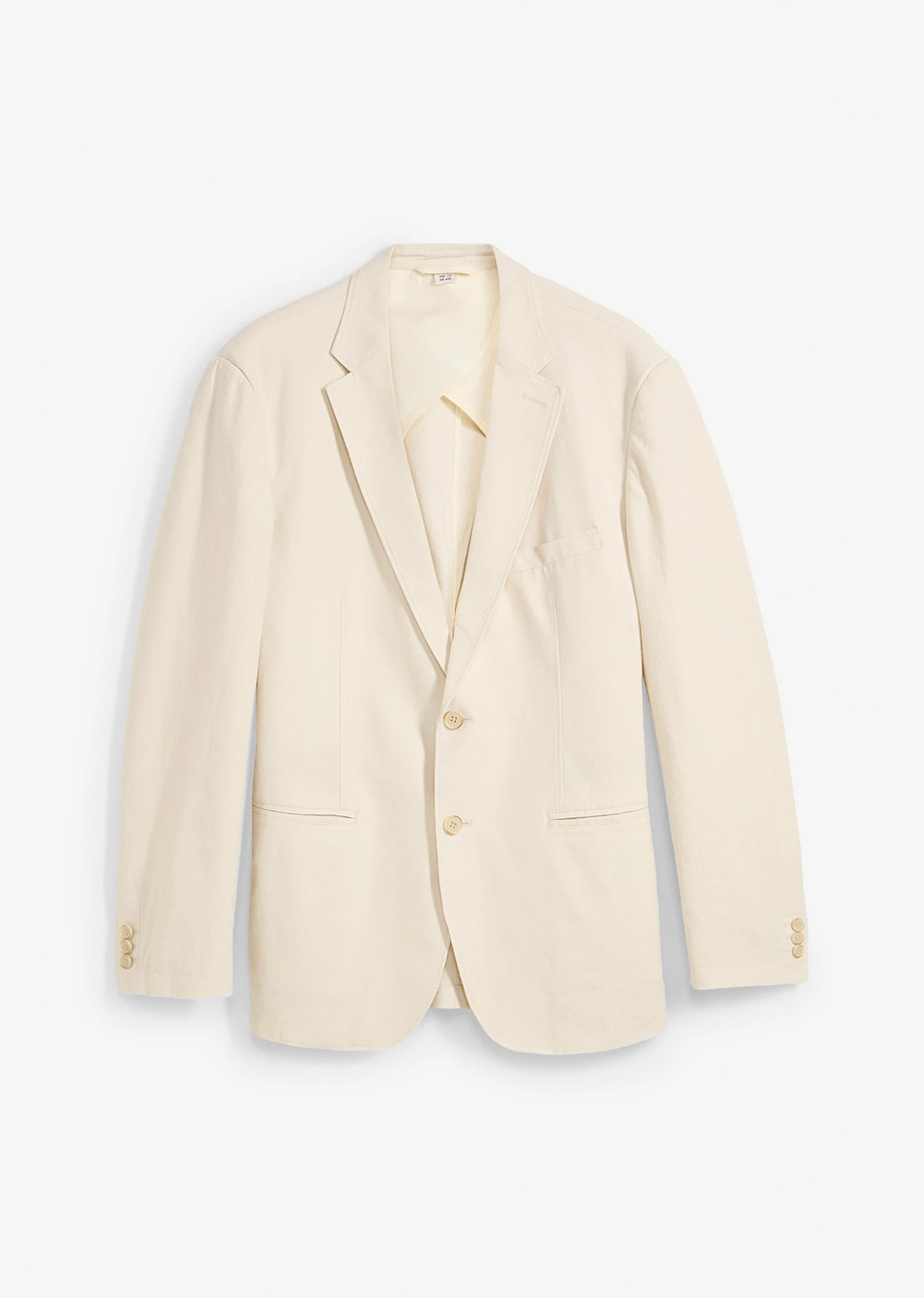 Κομψό σακάκι με λινό, regular fit-Φυσικό-bonprix