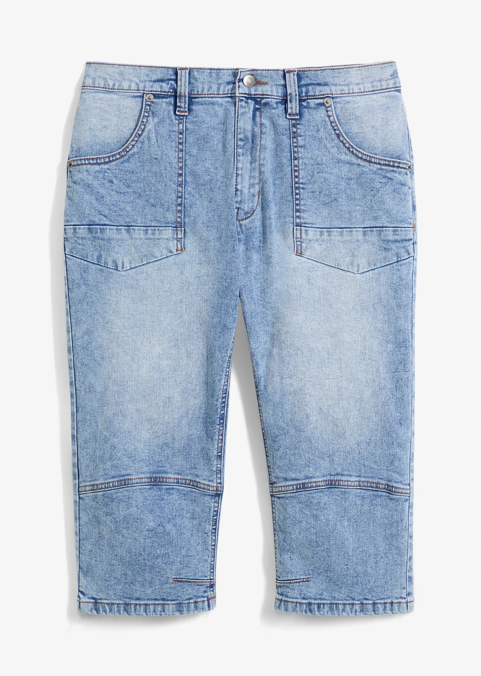 Τζιν κάπρι regular fit, straight-Γαλάζιο denim-bonprix