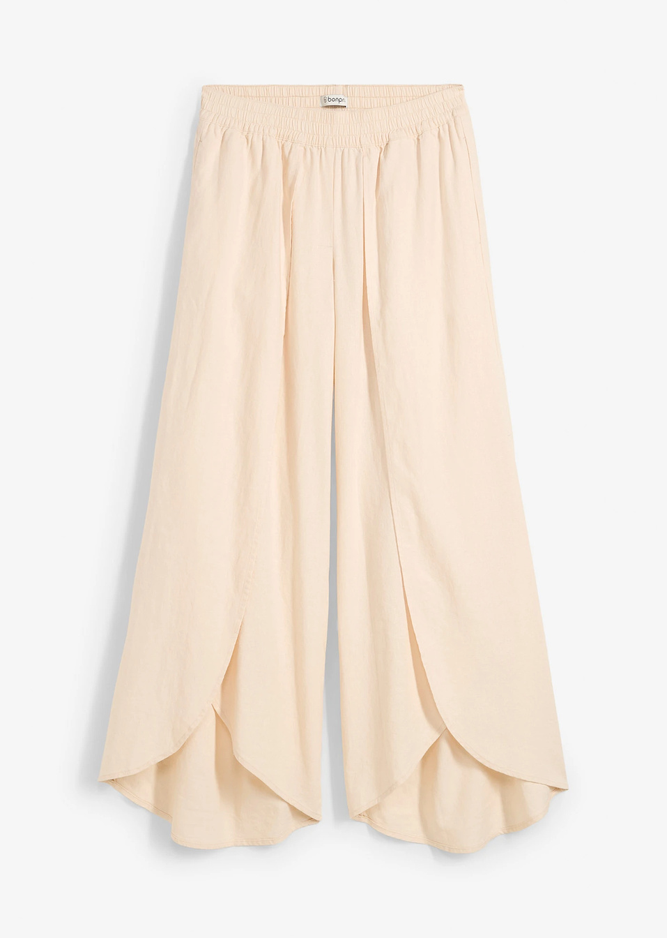 Панталон cropped с цепки-Пудра-bonprix