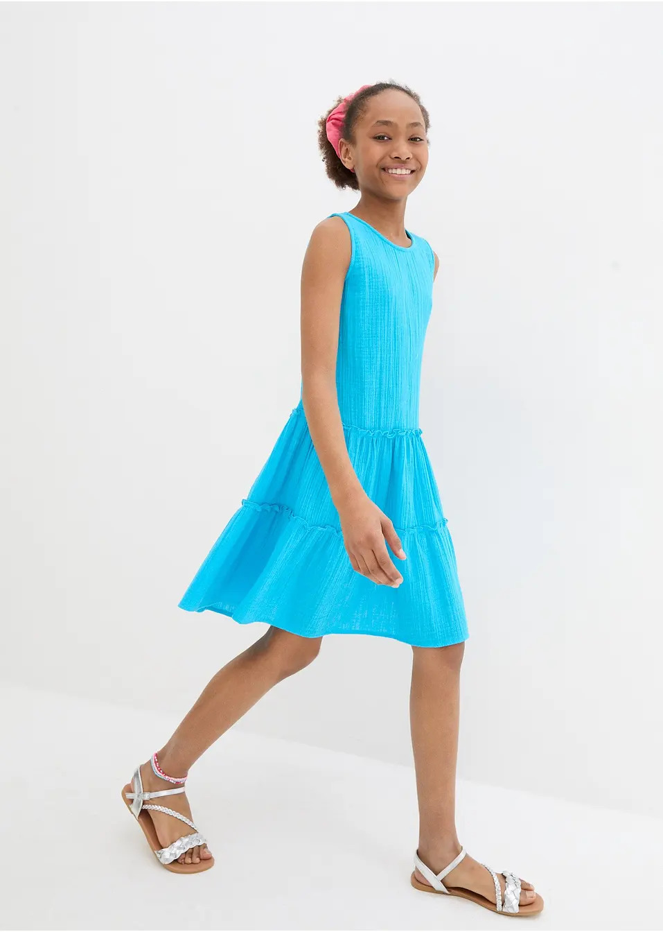 Φόρεμα midi από αέρινη μουσελίνα-bonprix