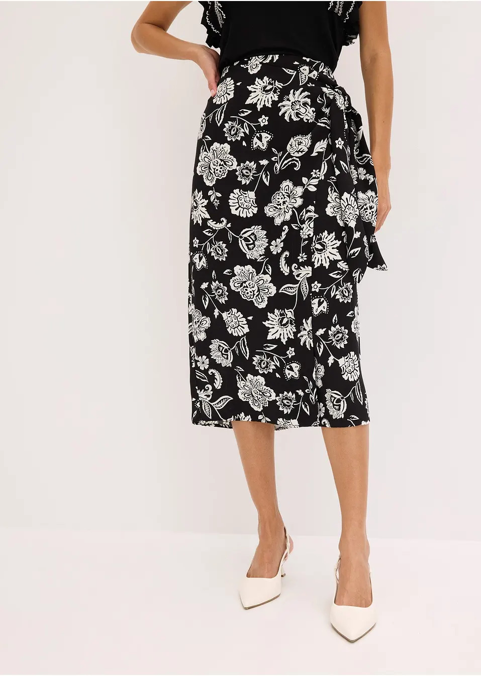 Εμπριμέ φούστα σε γραμμή φάκελο-bonprix