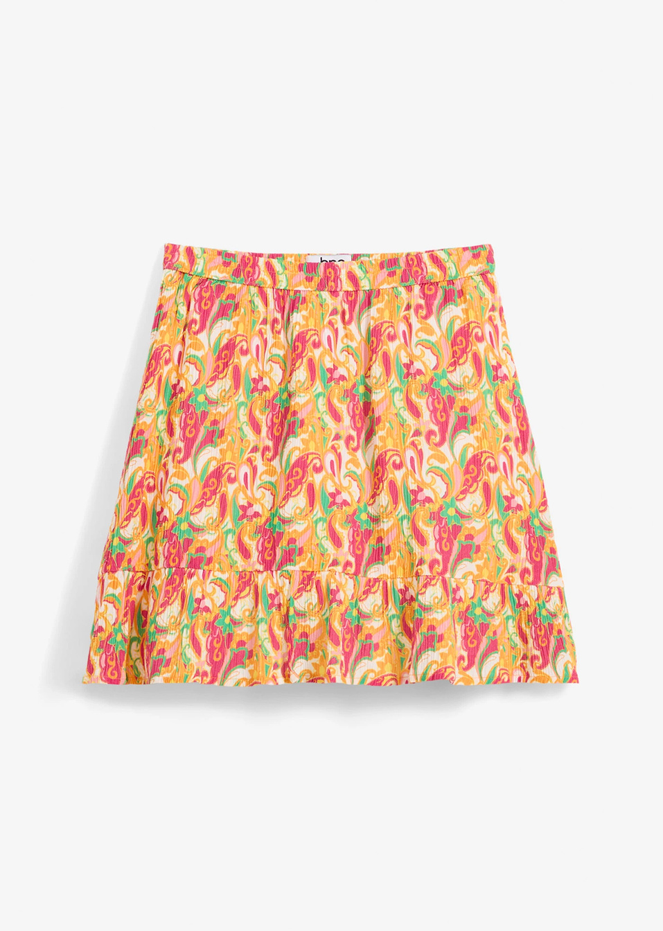 Пола с волан-Фуксия с принт-bpc bonprix collection