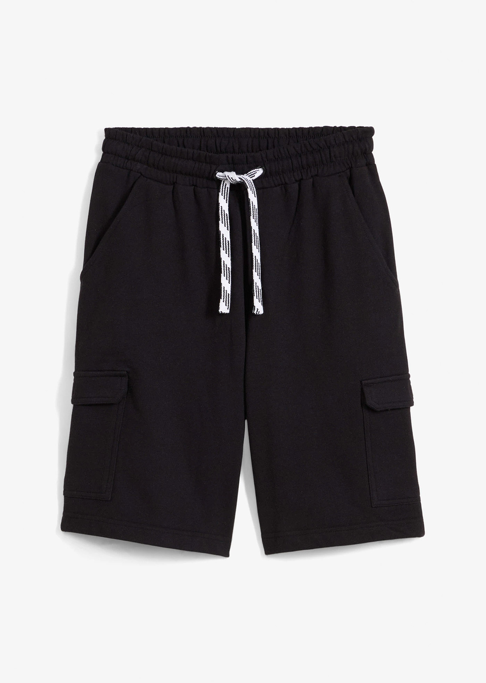 Βερμούδα φούτερ-Μαύρο-bonprix