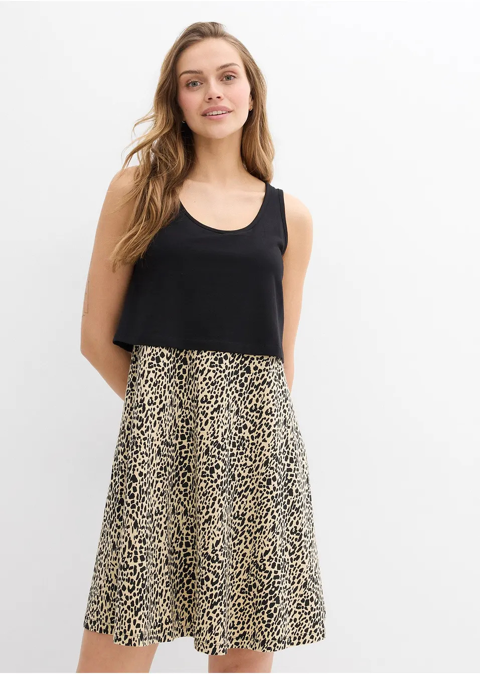 Φόρεμα εγκυμοσύνης και θηλασμού 2-σε-1 από βαμβακερό ζέρσεϊ-bonprix