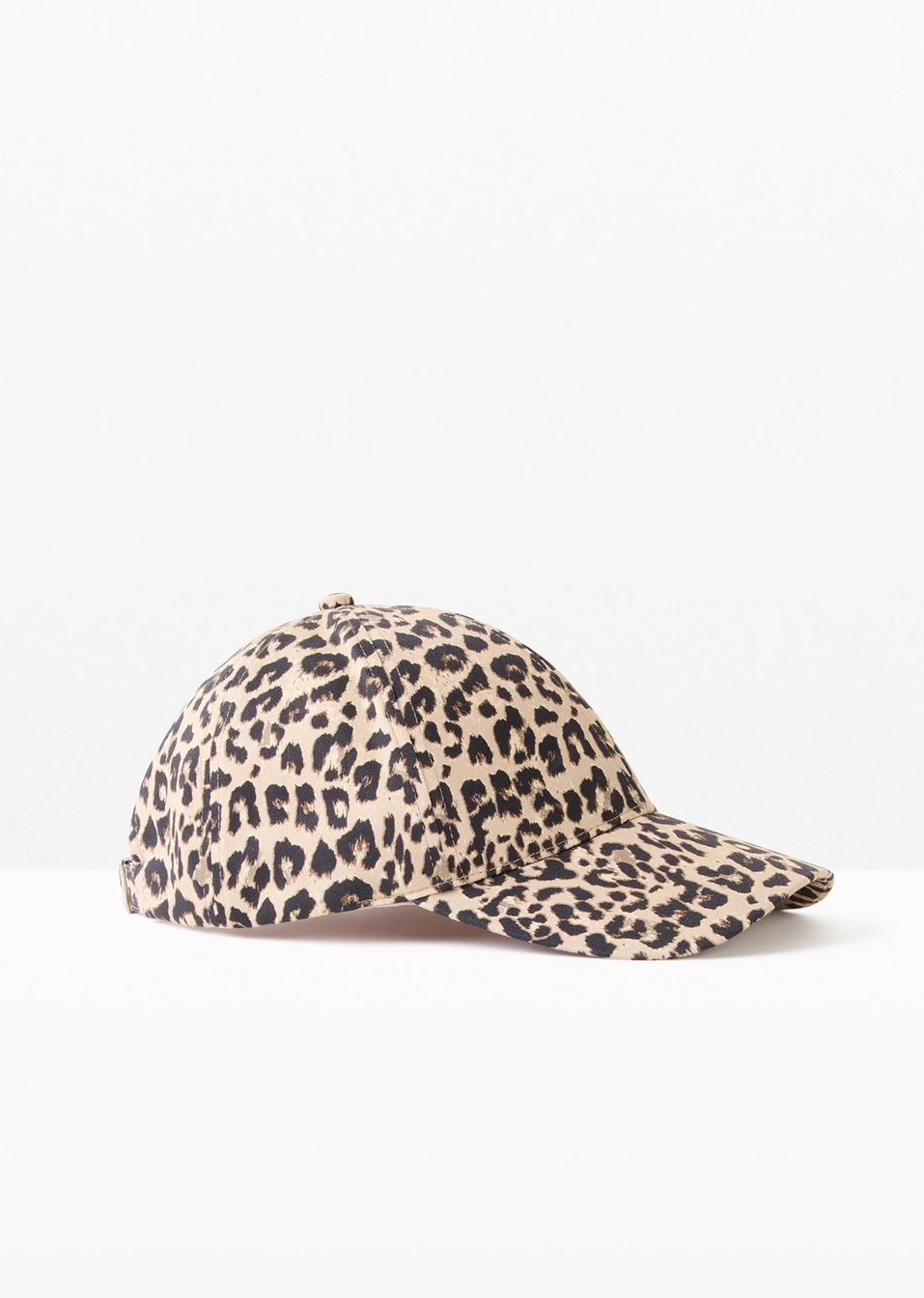 Καπέλο με γείσο-Μαύρο/Καφέ λεοπάρ-bonprix