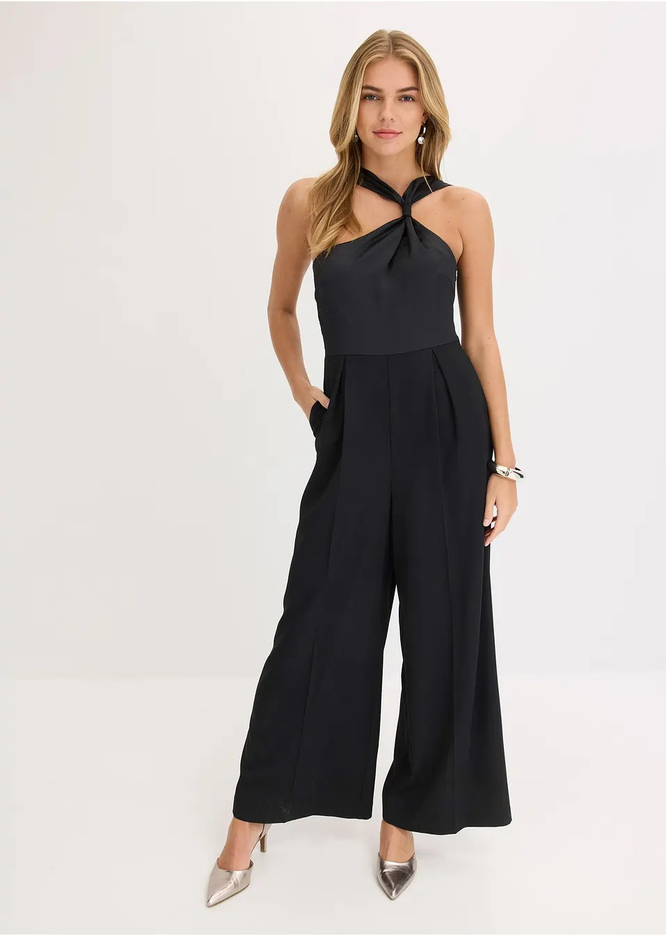 Βραδινή ολόσωμη φόρμα με σατέν-bonprix