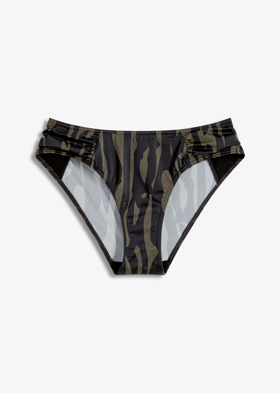 Σλιπ για μπικίνι-Μαύρο/Χακί-bonprix