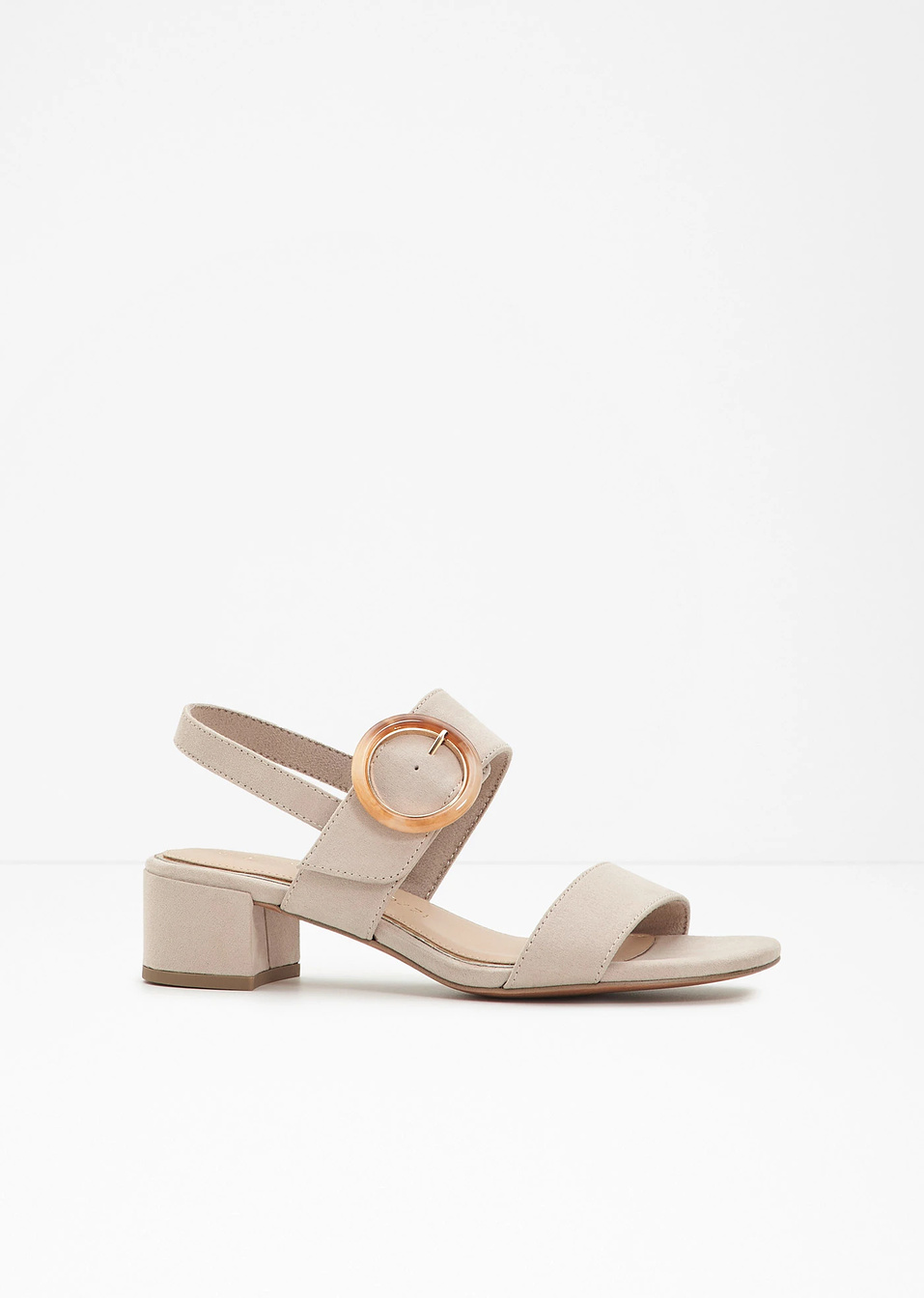 Πέδιλα με τακούνι Marco Tozzi-Μπεζ-Marco Tozzi