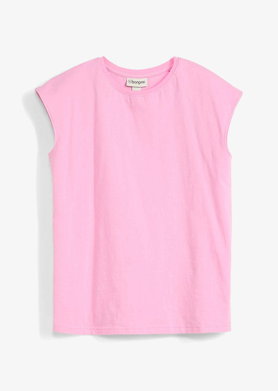 T-shirt από βιολογικό βαμβάκι-Ροζ-bonprix