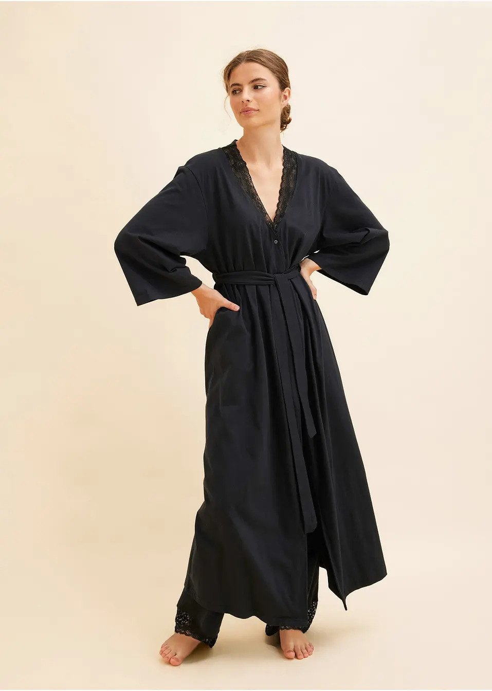 Ρόμπα ζέρσεϊ από μαλακό βαμβάκι-bonprix