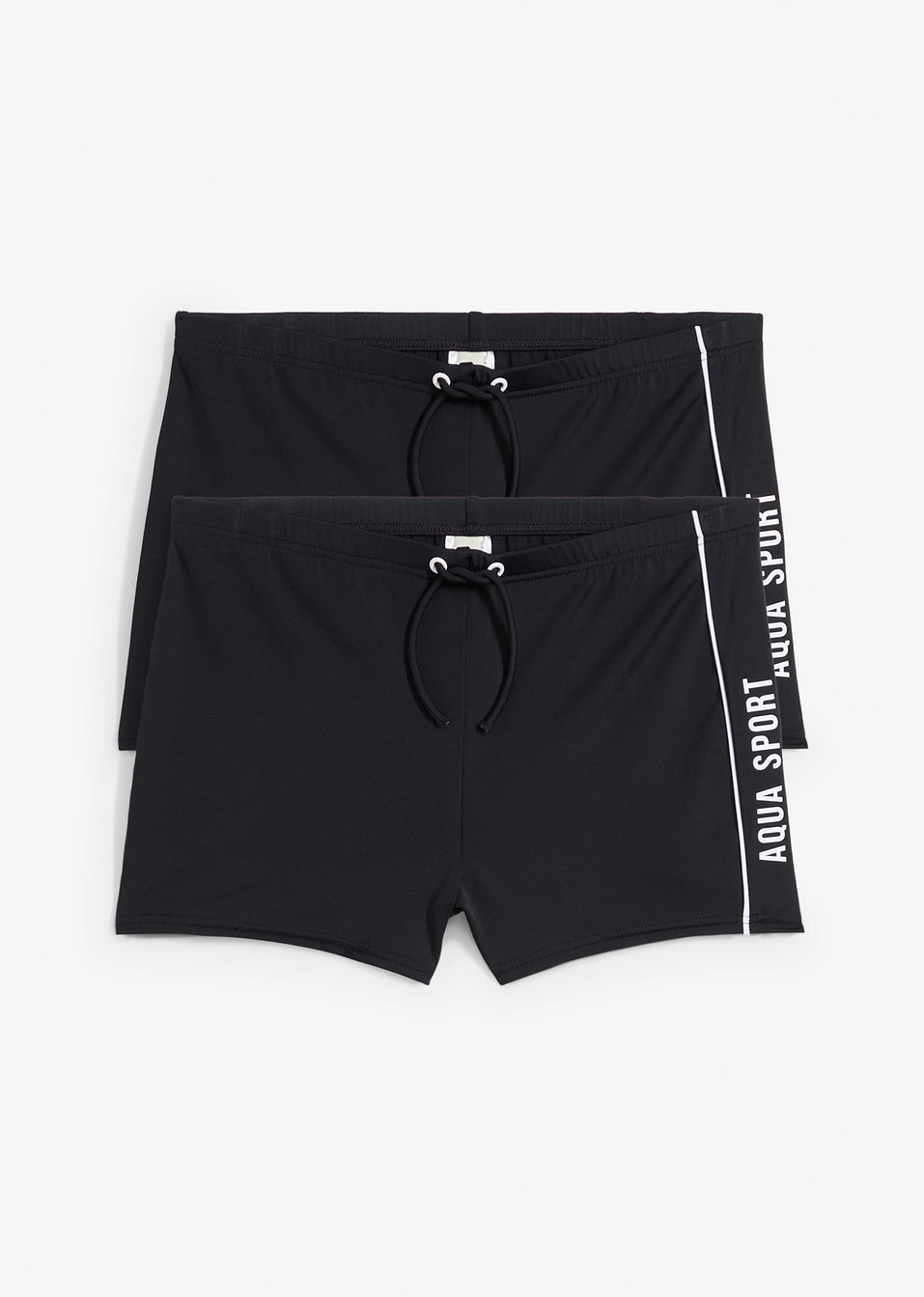 Μαγιό σορτς (συσκευασία των 2)-Μαύρο-bonprix