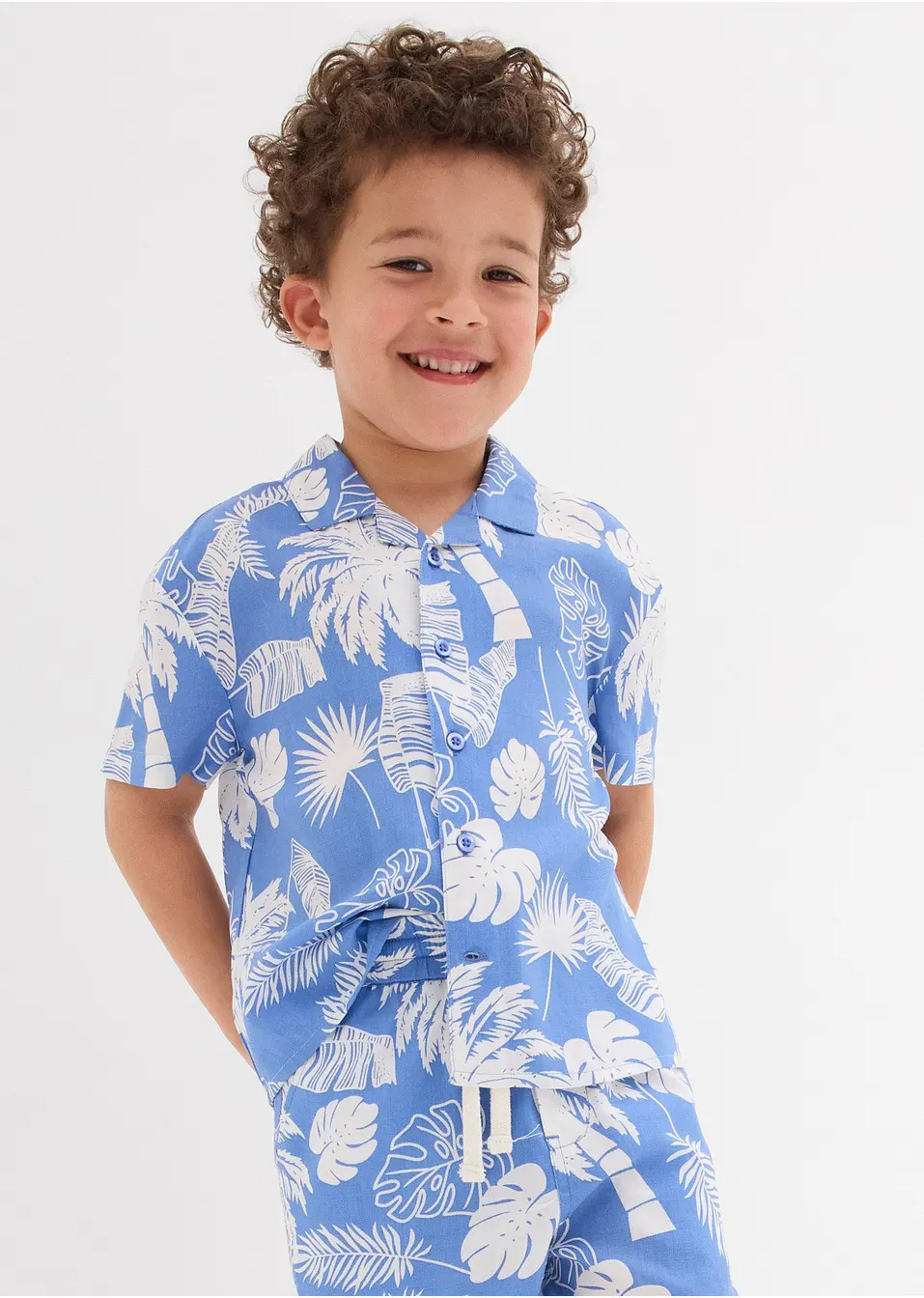 Κοντομάνικο πουκάμισο από μαλακή βισκόζη-bonprix