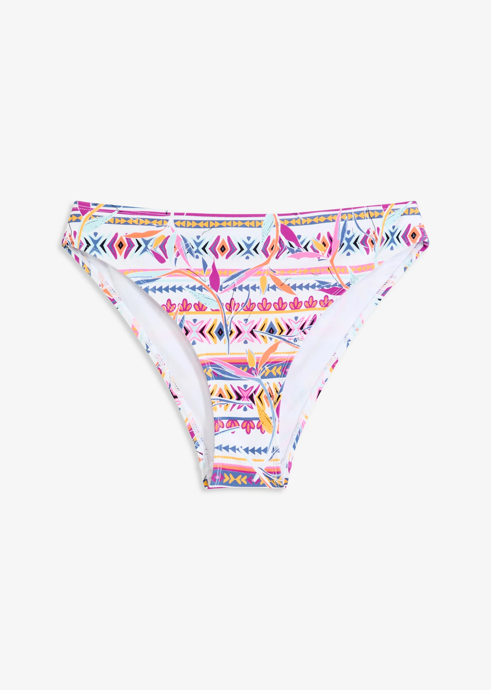 Σλιπ για μπικίνι-Λευκό/Μωβ-bonprix