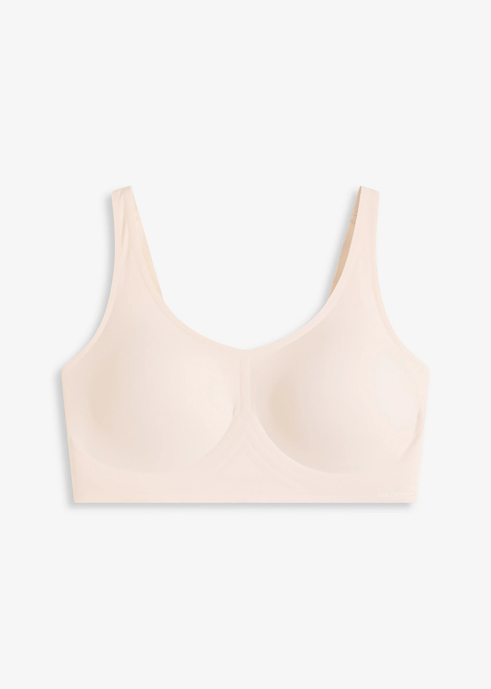 Σουτιέν με επένδυση laser cut χωρίς μπανέλα Feel Comfort-Της άμμου-bonprix