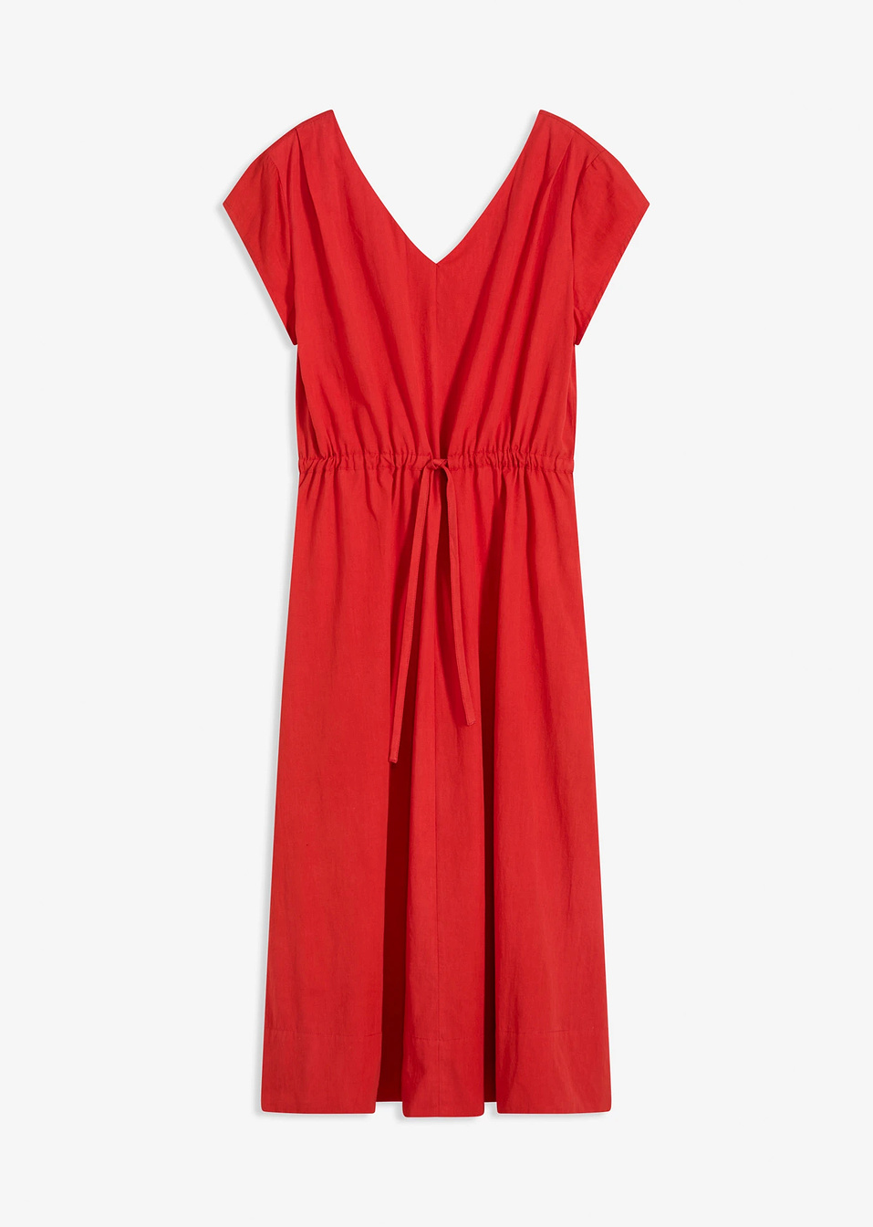 Φόρεμα από βαμβακερή ποπλίνα-Φραουλί-bonprix