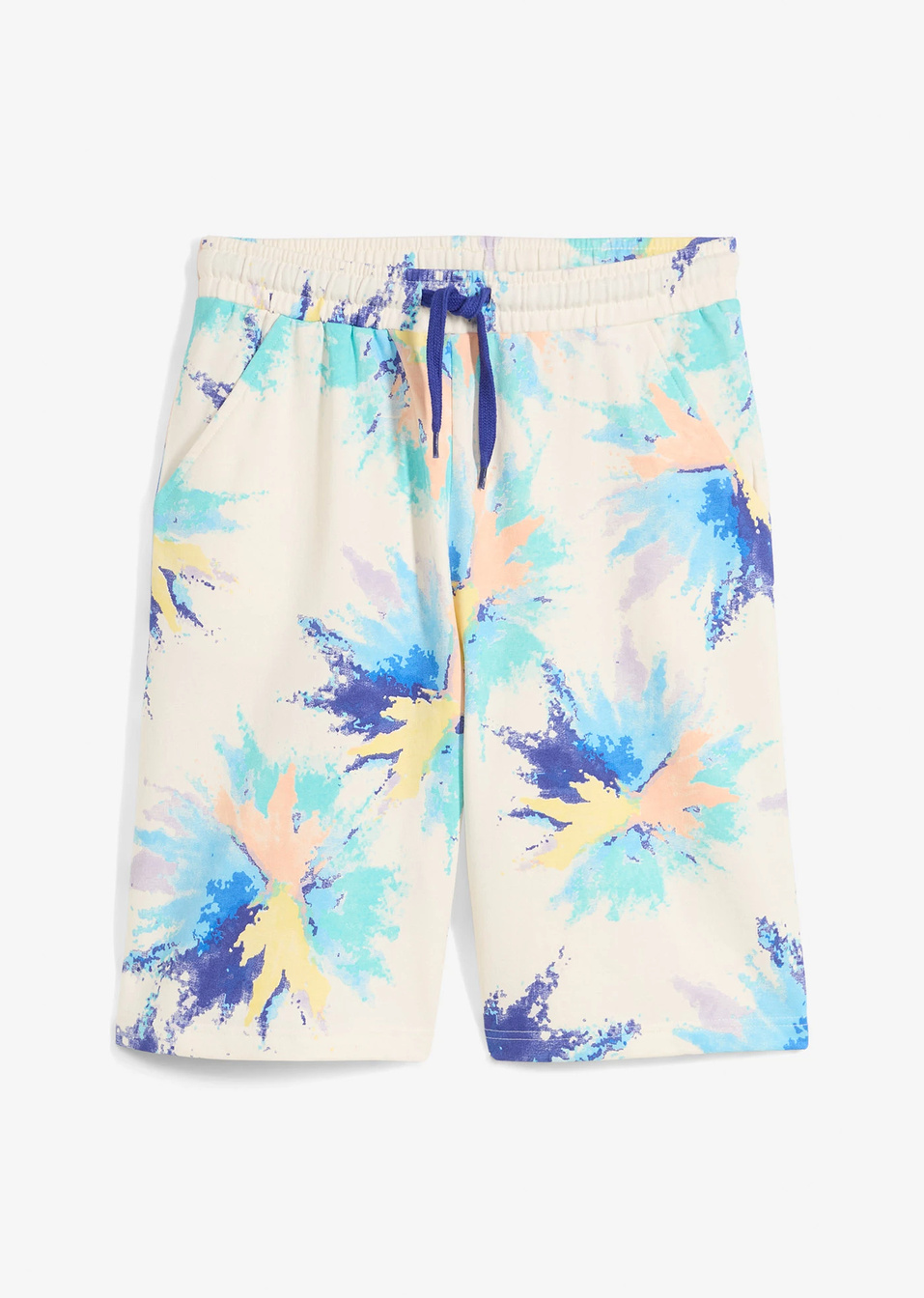 Βερμούδα φούτερ από βιολογικό βαμβάκι-Μπεζ-bonprix