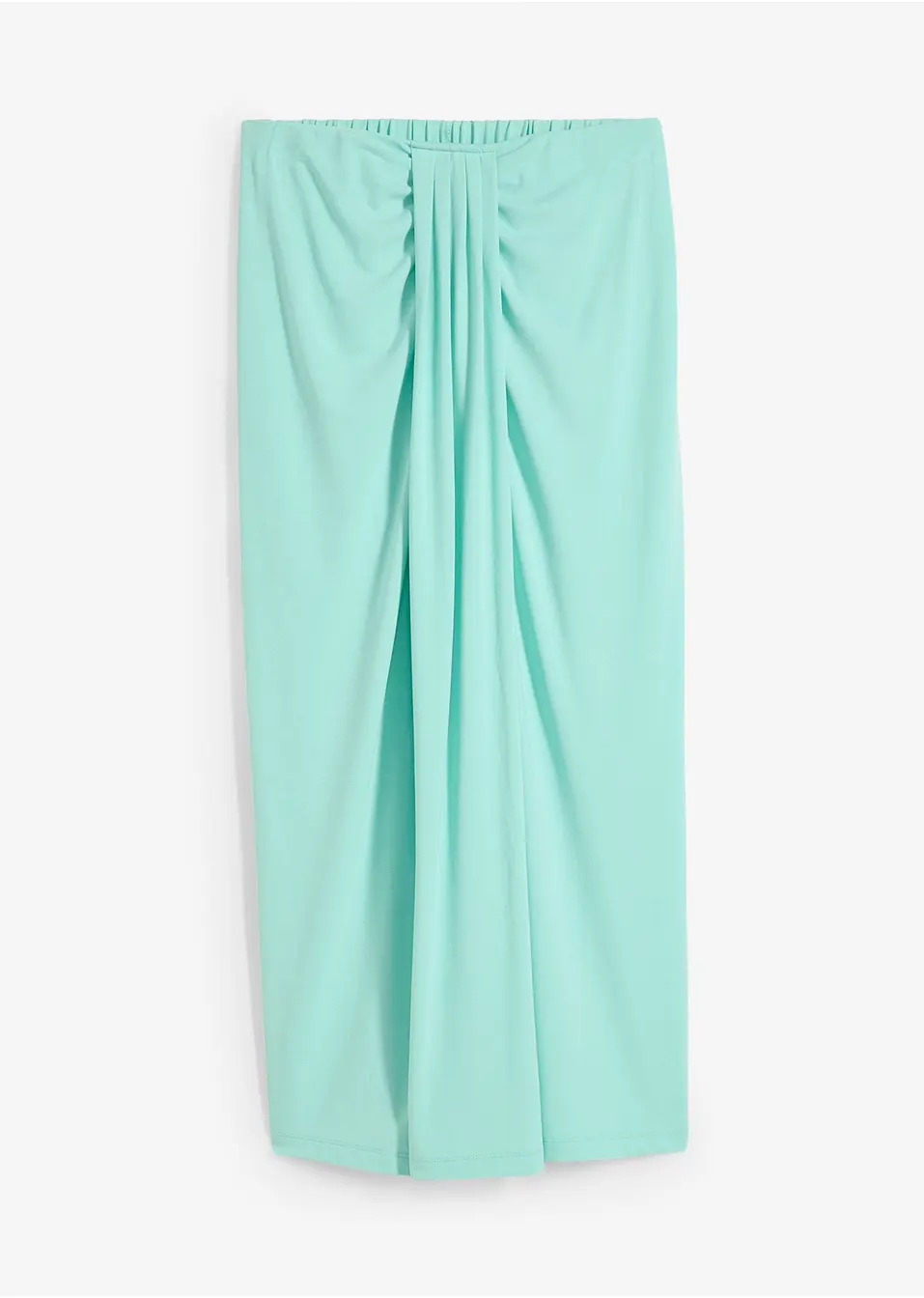 Φούστα ζέρσεϊ με άνετο ζωνάκι-Πράσινο της μέντας-bonprix