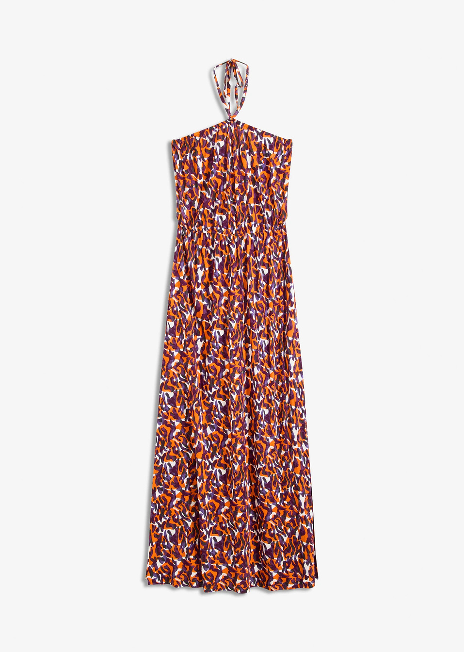 Φόρεμα για την παραλία από χυτή βισκόζη-Μωβ/Καφέ ανοιχτό-bonprix