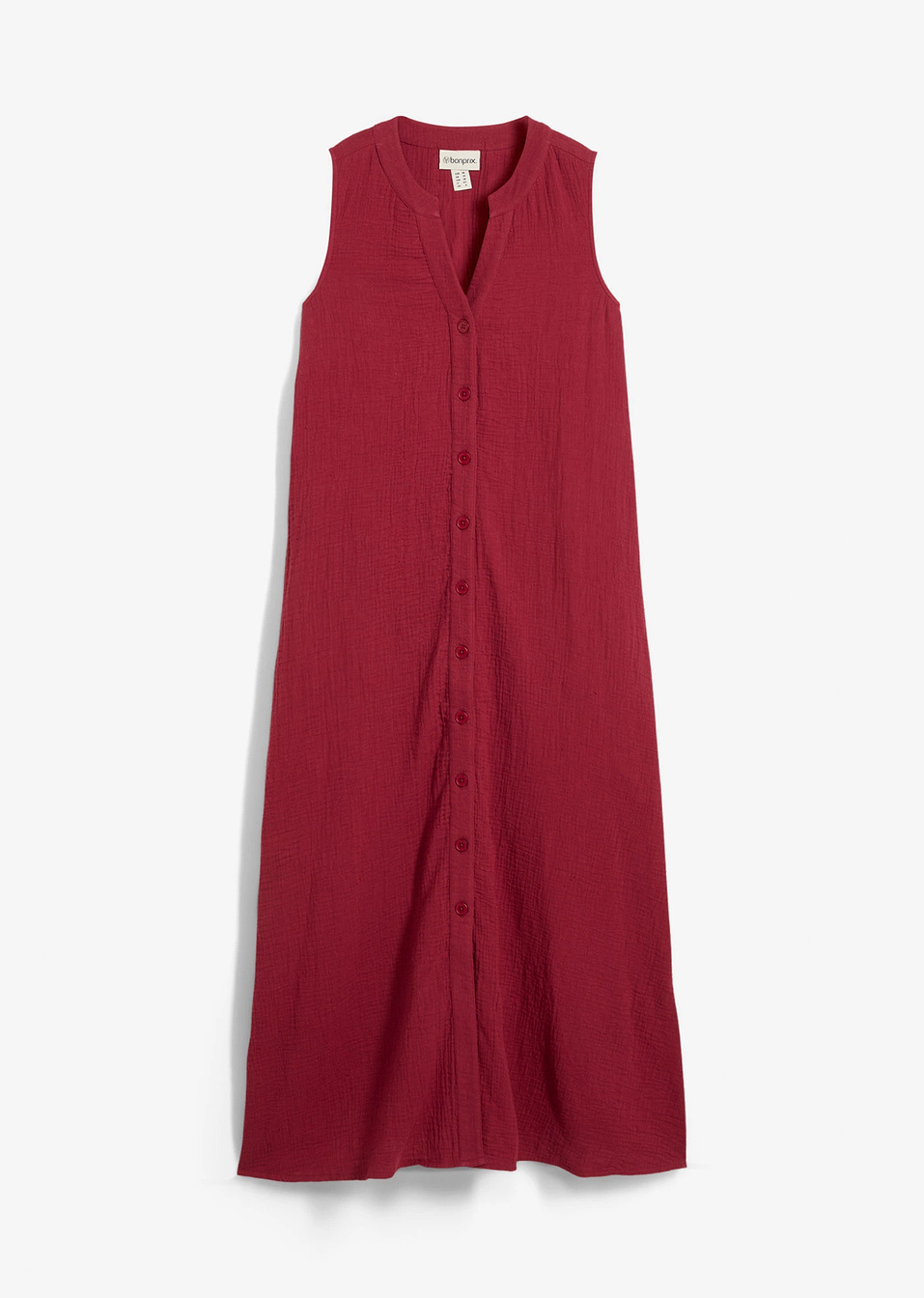 Φόρεμα από μουσελίνα-Κόκκινο-bonprix