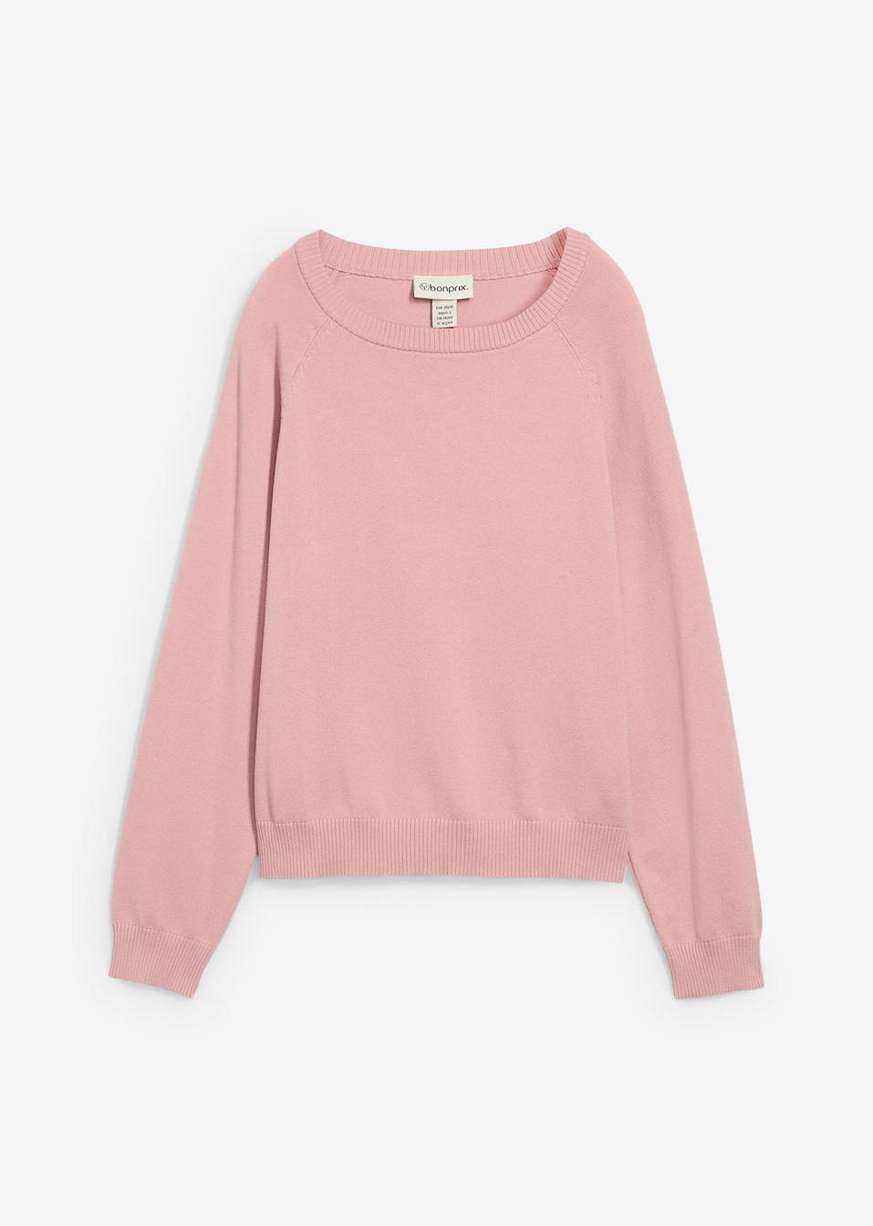 Πουλόβερ-Ροζ φιμέ-bonprix