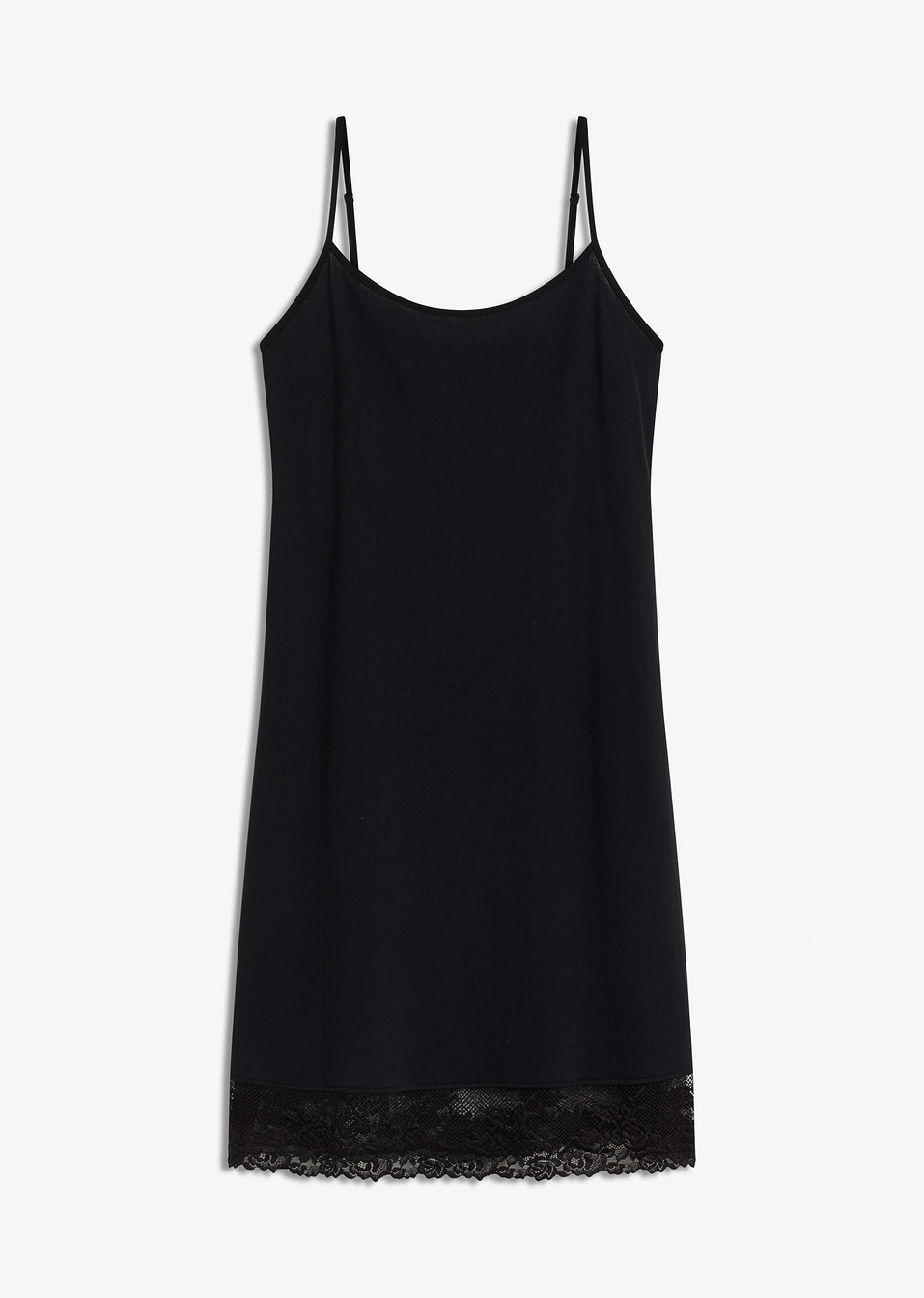 Къса нощница от мек модал-Черно-bonprix