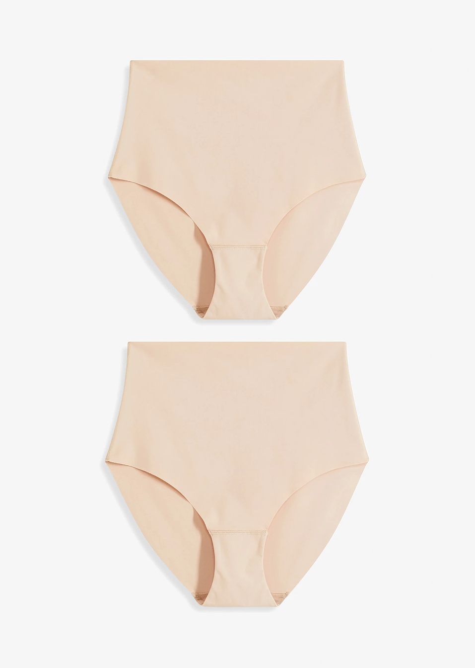 Σλιπ σύσφιγξης χωρίς ραφές με ελαφρύ αποτέλεσμα σμίλευσης (συσκευασία των 2)-2 μπεζ-bonprix