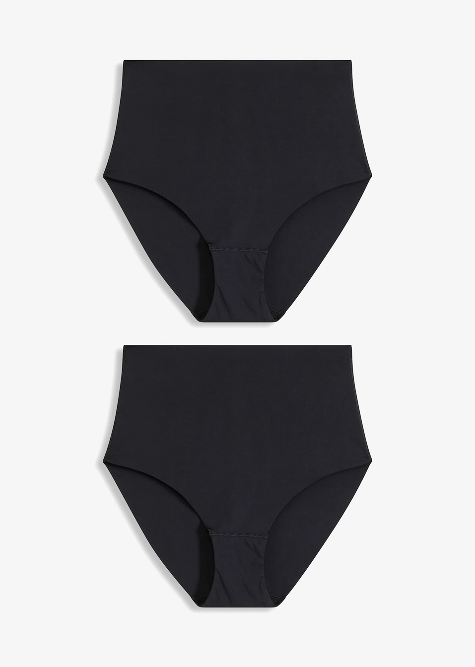 Σλιπ σύσφιγξης χωρίς ραφές με ελαφρύ αποτέλεσμα σμίλευσης (συσκευασία των 2)-2 μαύρα-bonprix