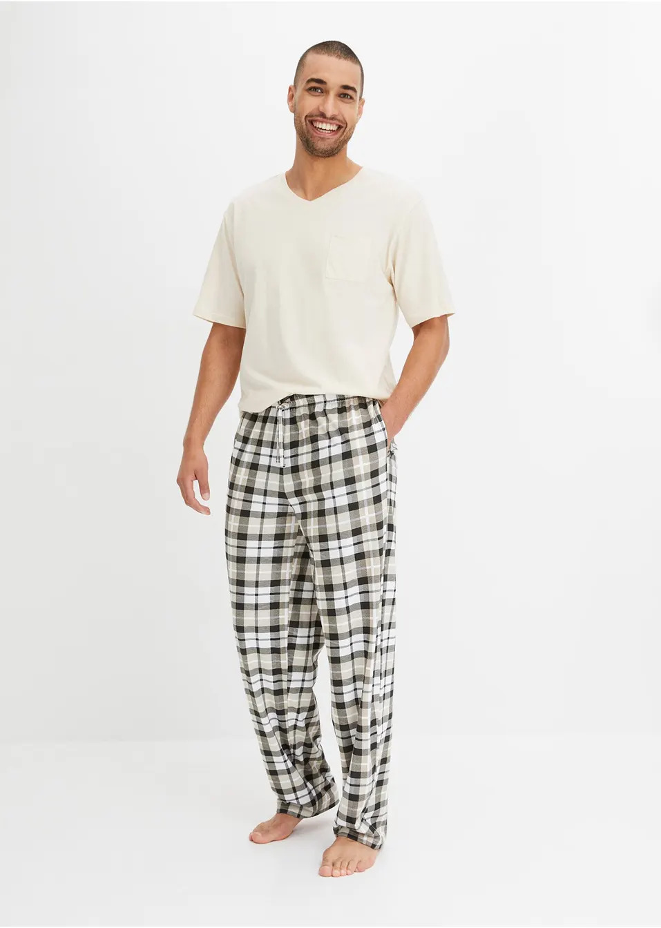 Κοντομάνικη πιτζάμα από βιολογικό βαμβάκι-bonprix