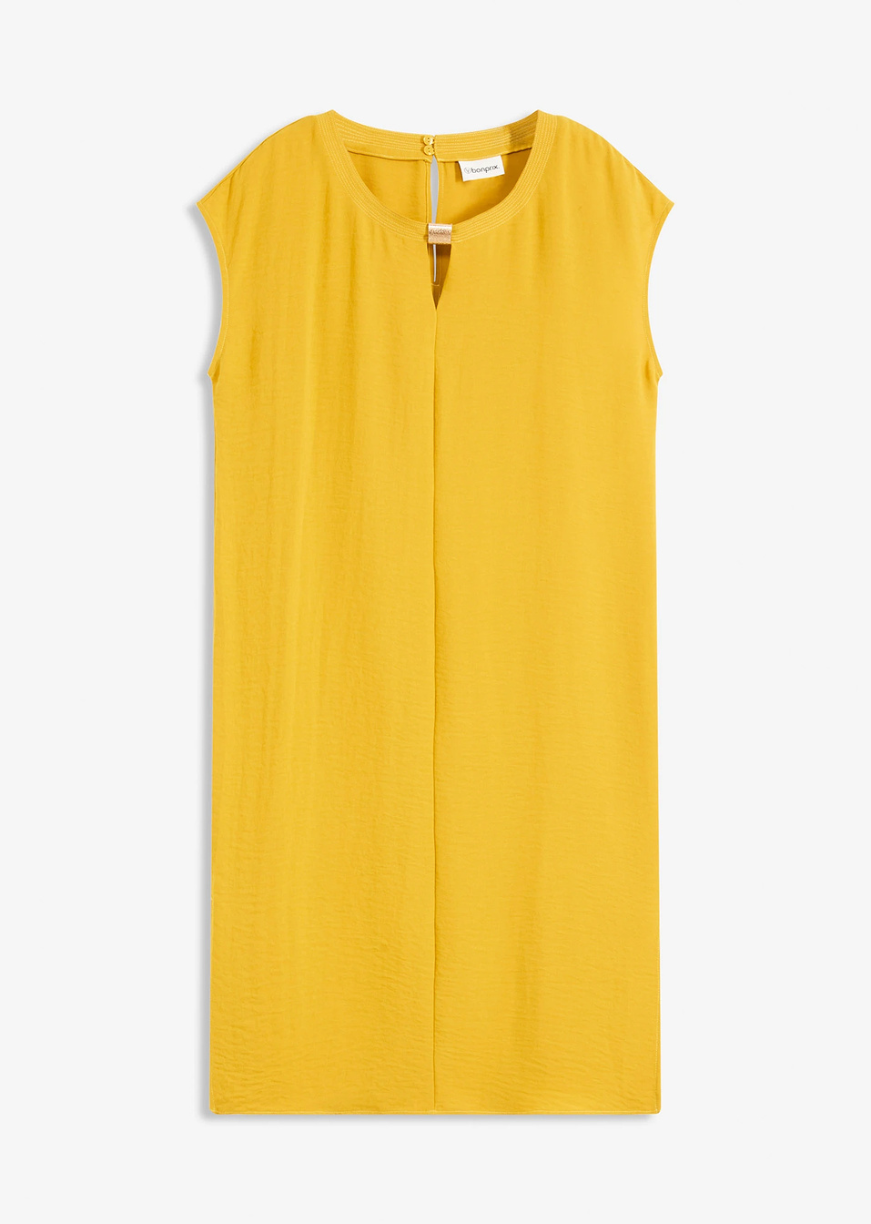 Φόρεμα από ανάγλυφο ύφασμα-Της ώχρας-bonprix