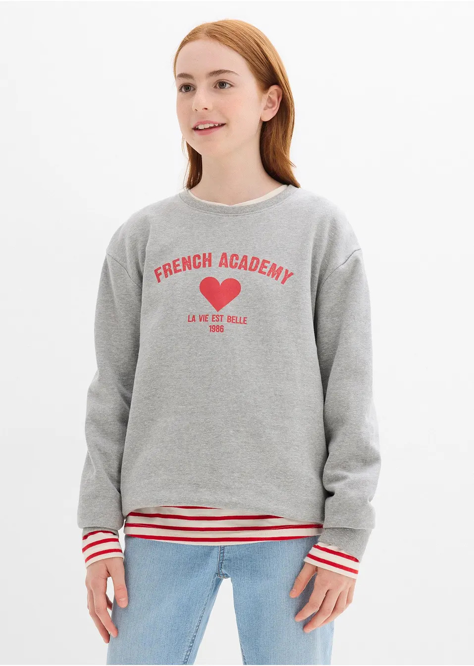 Φούτερ με μαλακό βιολογικό βαμβάκι-bonprix