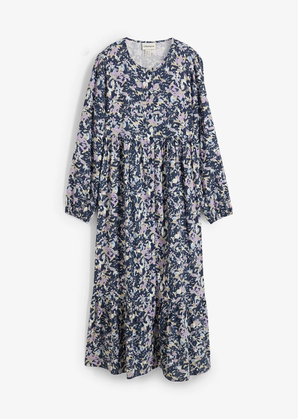 Φόρεμα από βισκόζη-Του πάγου/Μπλε σκούρο/Λιλά/Χακί σκούρο/Λευκό κρεμ-bonprix