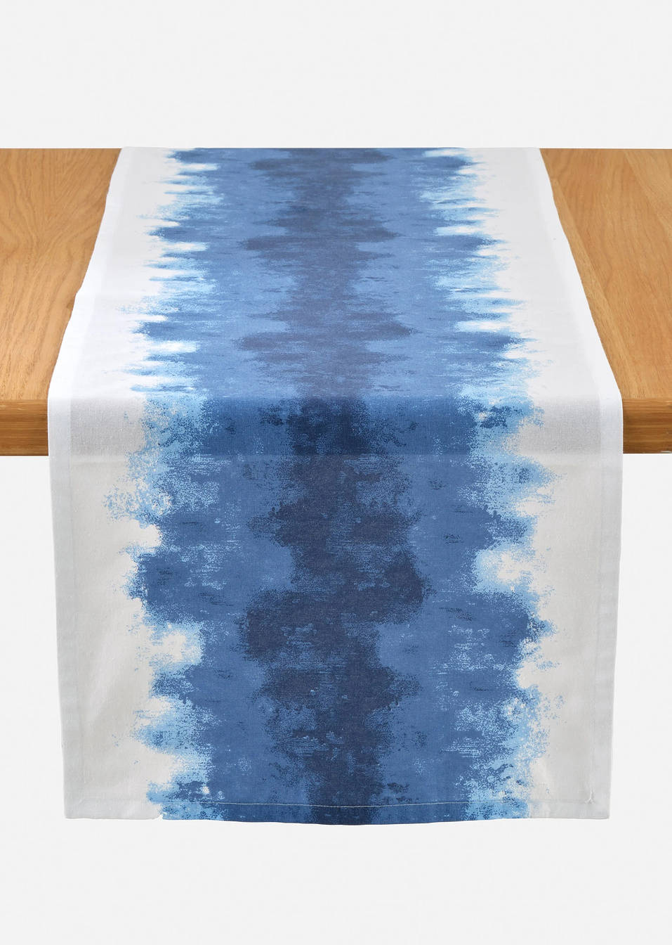 Runner τραπεζιού από βιολογικό βαμβάκι-Μπλε/Λευκό-bonprix