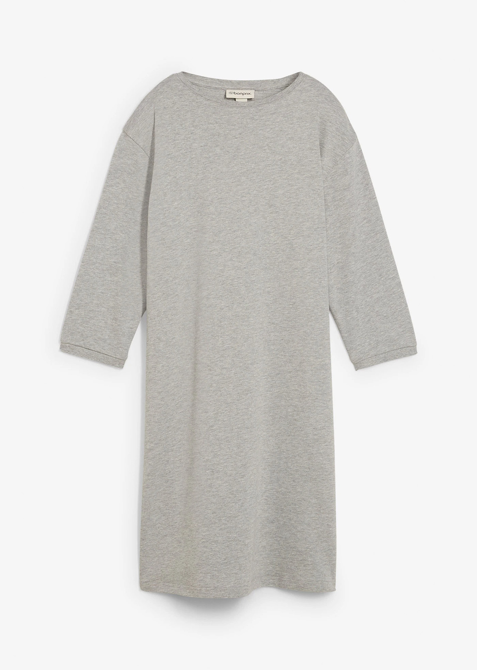 Εβαζέ φόρεμα φούτερ-Γκρι ανοιχτό μελανζέ-bonprix