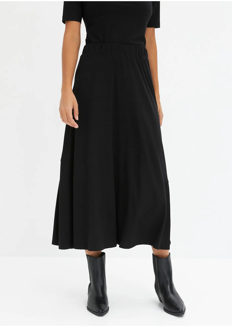 Εβαζέ φούστα ζέρσεϊ-bonprix